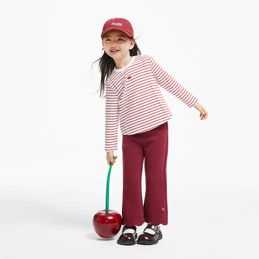 女童圆领长袖针织衫秋季新款安奈儿童装TG531615 商品图3