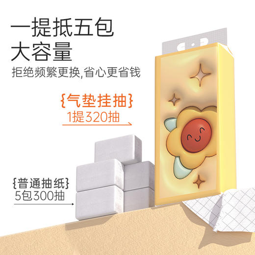 植护大包悬挂式抽纸家用实惠装整箱批餐巾纸厕纸纸抽擦手面巾纸 商品图2