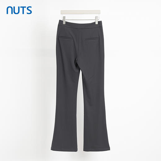 NUTS商场同款夏季纯色简约气质修身微喇休闲长裤424072235 商品图1