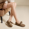 千百度蝴蝶结全包勃肯鞋玛丽珍鞋女平底真皮晚晚单鞋A25413008 商品缩略图1