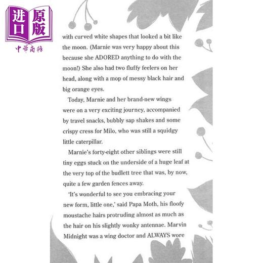 预售 【中商原版】小飞蛾玛妮 月亮之谜 Marnie Midnight and the Moon Mystery 英文原版 儿童黑白插图小说 奇幻冒险故事 7岁以上 商品图3