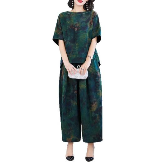 XYG香云纱两件套女2025新款中年妈龟纹套装气质年轻 商品图4