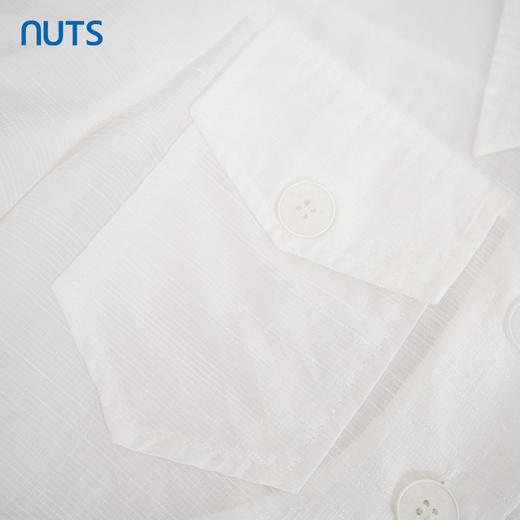 NUTS商场同款夏季白色简约通勤时尚T恤423041182 商品图3