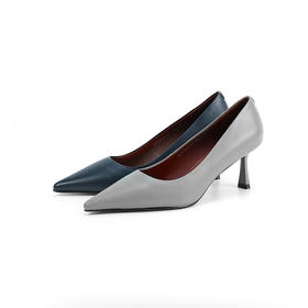 Westory2025年秋季尖头中跟单鞋极简百搭通勤浅口鞋W25CE75951