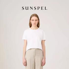 SUNSPEL女士经典款Supima棉短袖中磅New Boy Fit 经典T恤春夏