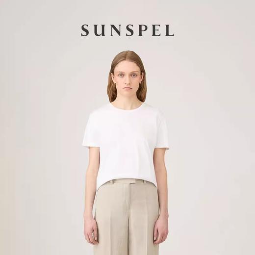 SUNSPEL女士经典款Supima棉短袖中磅New Boy Fit 经典T恤春夏 商品图0
