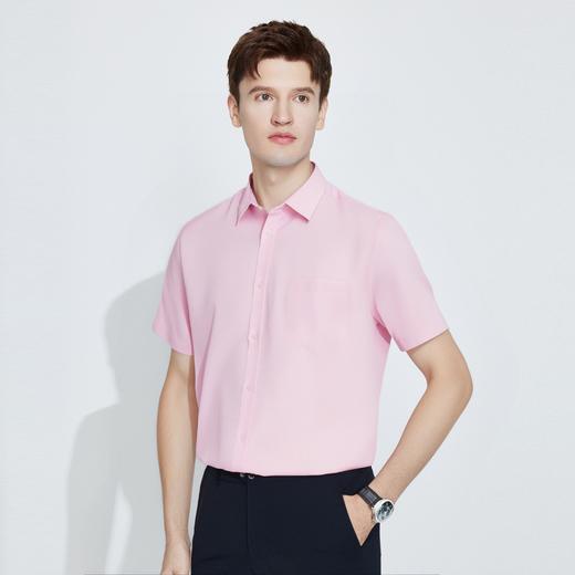 【60棉】罗蒙男式短袖衬衫百搭舒适柔软透气休闲短衬男 商品图4