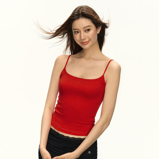 Ariseism 美式复古修身黄色吊带背心女2025夏季新款辣妹外穿上衣 商品图5