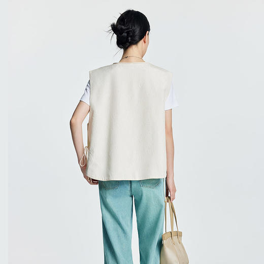 凯喜雅 中式圆领马甲 商品图2