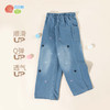 贝贝怡春秋新款女童牛仔长裤中大童直筒裤女孩休闲裤ZB3EK032 商品缩略图3