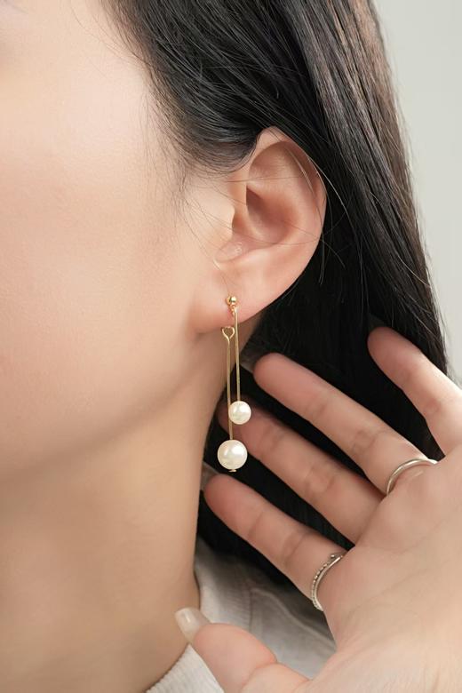 优雅气质ninina流苏珍珠耳钉 商品图8