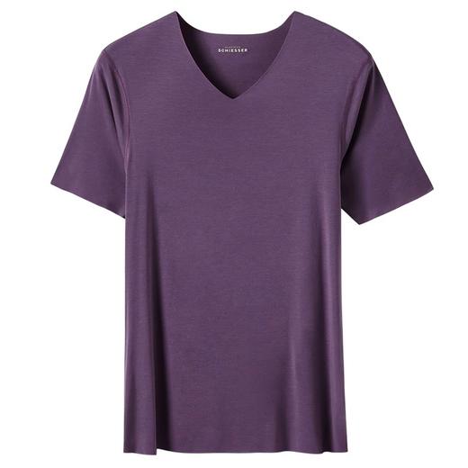 SCHIESSER/舒雅男士V领超细莫代尔短袖随型裁短袖95/0348M 商品图5