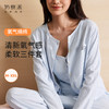 奶糖派糖气自由式氧气绵绵三件套家居服秋季女韩系清新带胸垫舒适 商品缩略图0