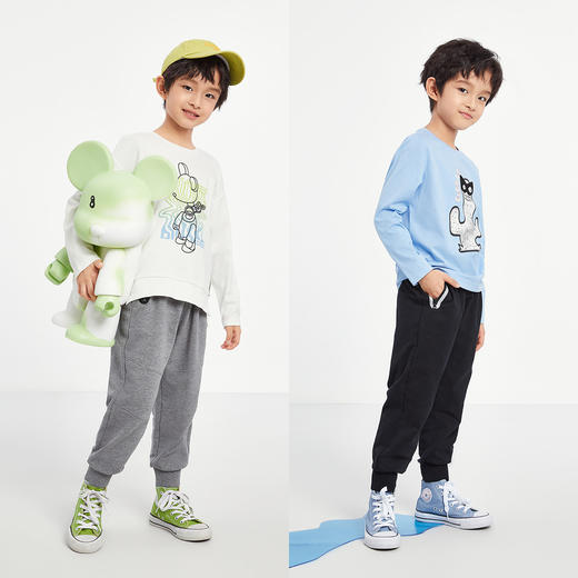 男童针织单裤秋季新款安奈儿童装EB536561 商品图3