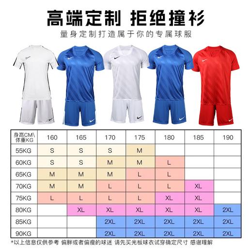 NIKE/耐克足球比赛训练组队定制球衣足球服短袖成人男DR0668-100 商品图4