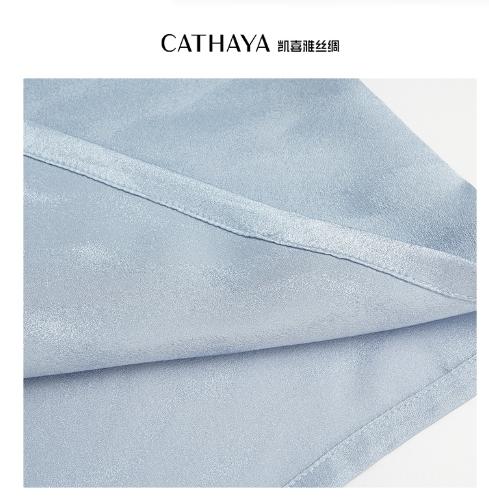 凯喜雅 故宫雪-晴山真丝蝴蝶缎套衫 100%桑蚕丝 商品图3