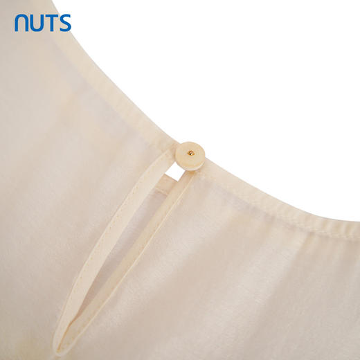 NUTS商场同款夏季设计感小众气质露肩短袖套头衬衫423011082 商品图4