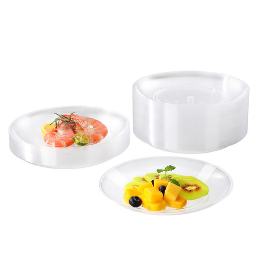 【批发】美丽雅晶透圆盘大号8只入 商品图1