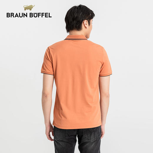 布兰施桑蚕丝高档Polo衫男短袖夏季新款休闲翻领舒适透气男T上衣 商品图3