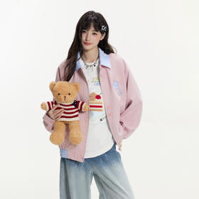 YKYB黄子韬外套夹克情侣青春活力星梦乐动撞色领水波纹撞色翻领上衣Y53FWT073