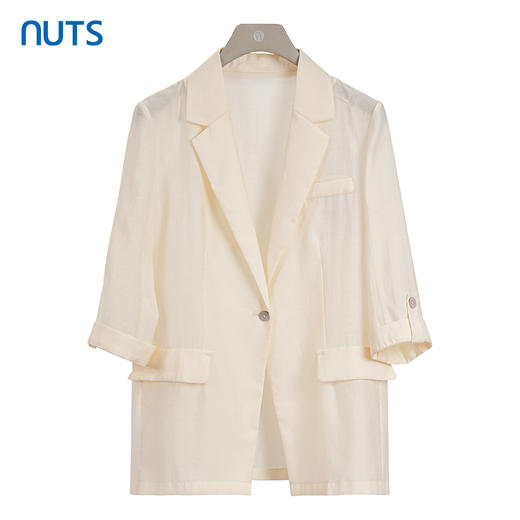 NUTS商场同款夏季时尚通勤及爱呢月气质休闲西装外套421041112 商品图0