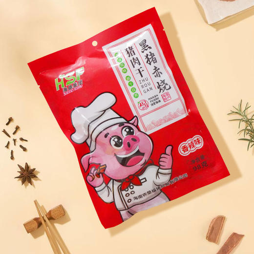 【中国农垦】海垦福猪香辣味猪肉干 98g 商品图1