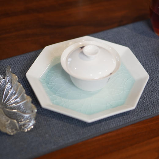 湖田窑冰裂开片盘壶承盘果盘 商品图3