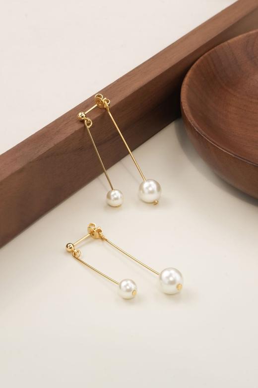 优雅气质ninina流苏珍珠耳钉 商品图2