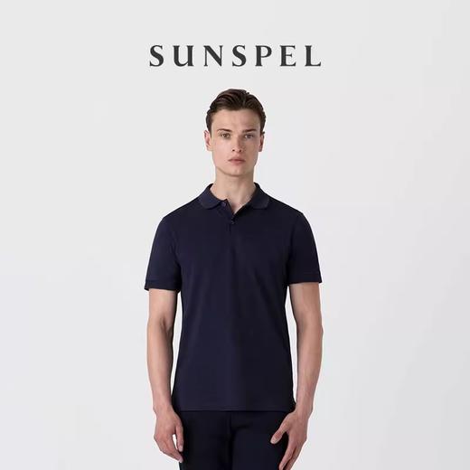 SUNSPEL男士经典款珠地棉网眼Polo衫都市商务通勤春夏 商品图2