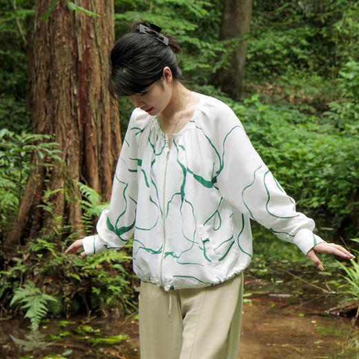 凯喜雅 解语玫瑰 真丝防晒上衣 100%桑蚕丝 商品图1