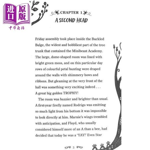 预售 【中商原版】小飞蛾玛妮 大型生物竞赛 Marnie Midnight and the Great Critter Contest 英文原版 儿童黑白插图小说 冒险故事 商品图2