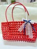 【YW】无忧购夏季超火PVC编织包包大容量海边度假沙滩包红色编织包（截单后3-5天发货） 商品缩略图1