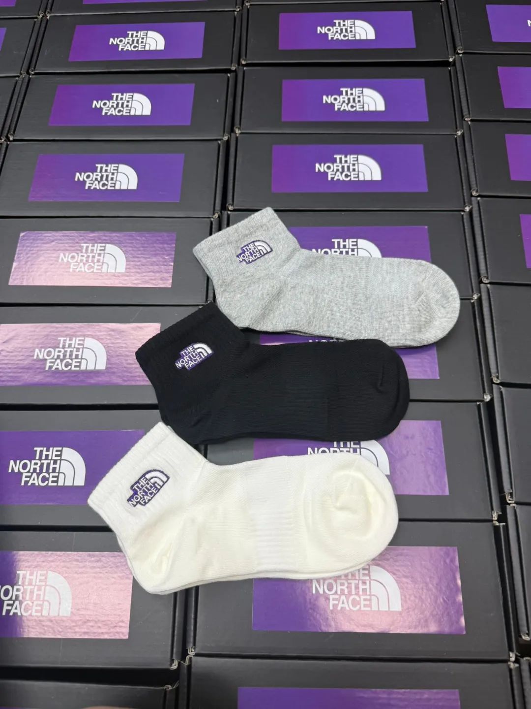 紫标男女情侣款高端夏季短袜礼盒装