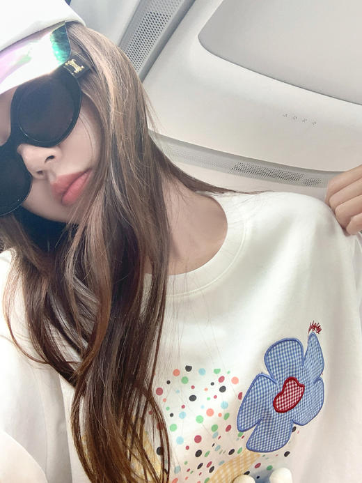 <曾小咸推荐>现货秒杀！卖完不补 ！微信打折价！碎花贴布短袖T恤 日常119.99/件 立减60 秒杀59.99/件！！ 商品图12