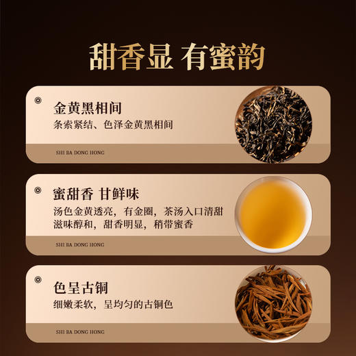 正山堂 十八洞红初心 特级红茶骏眉中国正宗湖南黄金茶叶罐装50g 商品图1