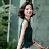 西子/【沁凉丝语】桑蚕丝V领缎面通勤宽松无袖内搭背心/MJZY094 商品缩略图1