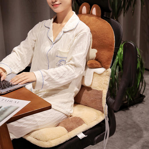 自然醒迪士尼系列连体坐垫靠背一体护腰垫学生教室宿舍座垫久坐神器QYL 商品图12