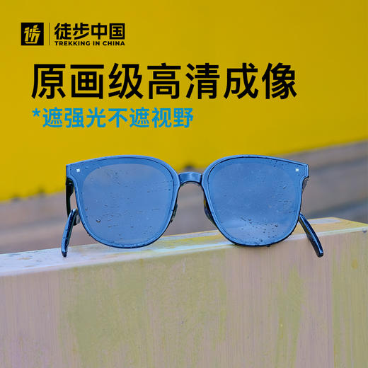 徒步中国定制25克中方圆框折叠紫外线高级感墨镜TR90太阳镜（TBZG） 商品图5