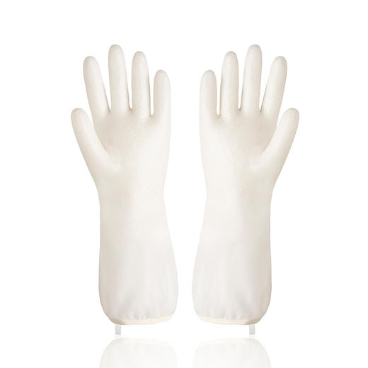 送挂钩！【轻奢质感，高颜值家务手套！】橡胶手套 干活加厚耐用 加长清洁防水 洗衣厨房洗碗手套 家务加绒-QA 商品图4