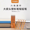 大皮头六角杆带笔帽铅笔 商品缩略图0