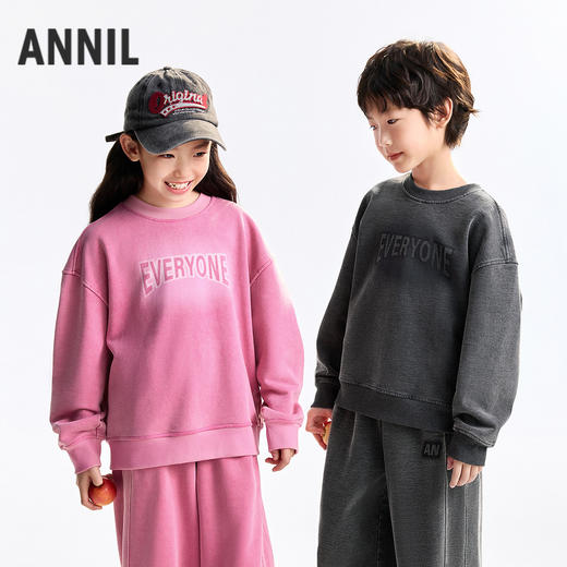 男女童圆领长袖卫衣秋季新款安奈儿童装EM531527 商品图1