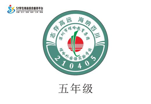 定制深圳市螺岭外国语实验学校校徽定做布标姓名贴胸章缝制包邮51 商品图5
