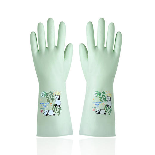 送挂钩！【轻奢质感，高颜值家务手套！】橡胶手套 干活加厚耐用 加长清洁防水 洗衣厨房洗碗手套 家务加绒-QA 商品图12