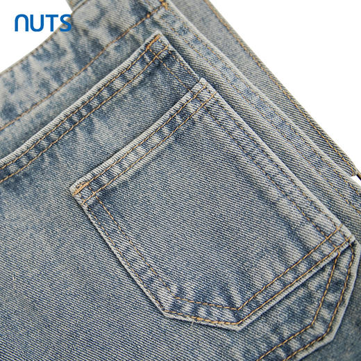 NUTS商场同款夏季时尚气质复古简约宽松牛仔背带连衣裙428103486 商品图2