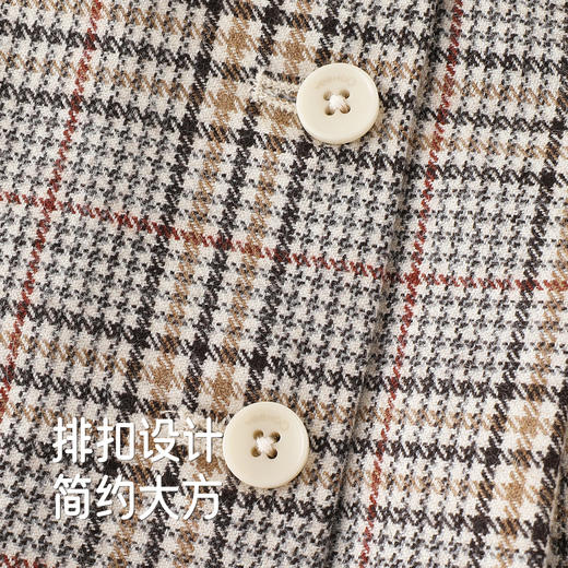 【高定系列】英氏女童裙子秋冬绵羊毛裙子保暖百搭女童半身裙 商品图2