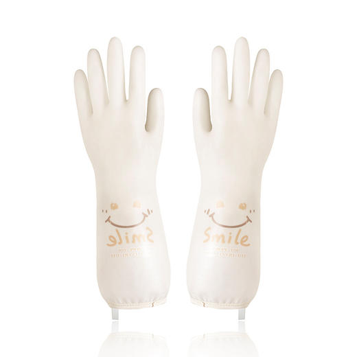 送挂钩！【轻奢质感，高颜值家务手套！】橡胶手套 干活加厚耐用 加长清洁防水 洗衣厨房洗碗手套 家务加绒-QA 商品图7