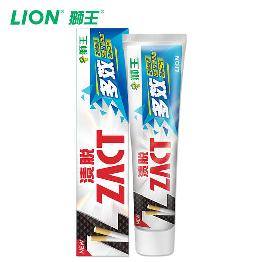 【共2支】LION/狮王 ZACT渍脱超亮白牙膏+渍脱双效牙膏 去烟渍牙渍去黄口气清新 商品图1