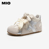 MIO米奥薄底鹦鹉德训鞋女高帮运动拼色双鞋带休闲鞋M254566302 商品缩略图1