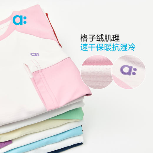 儿童格子绒速干插肩袖T恤(48小时内发货)-幼岚2025 商品图1