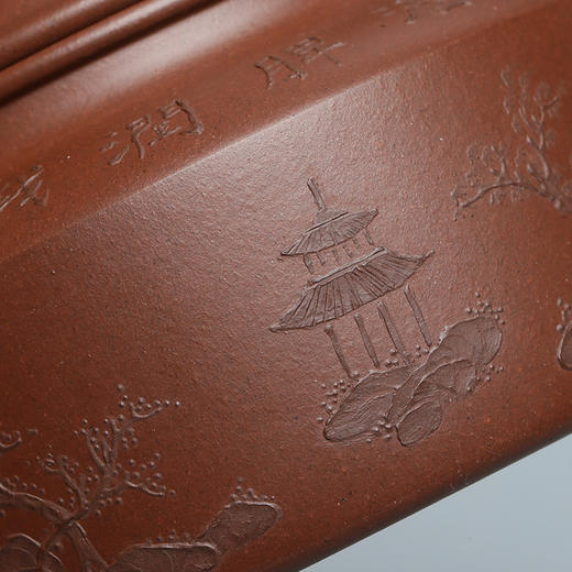 百年紫砂品牌铁画轩出品 底槽清 泥绘德钟 宫廷器紫砂壶160ml 商品图3